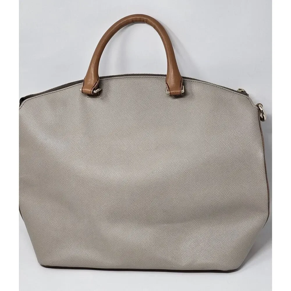 Brahmin Large Duxbury Satchel Bag in Macaroon Lady Vineyard Croc - Picture 9 of 9
